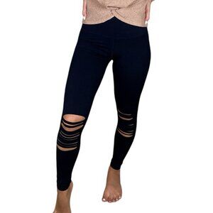 Black High Waisted Cut Out Leggings